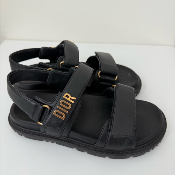 Dior Noir Lambskin Sandals - Picture 2 of 8